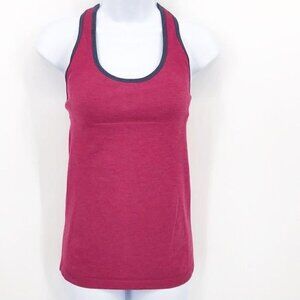 Lululemon Razorback Tank with self bra and padding in Pink Size 6